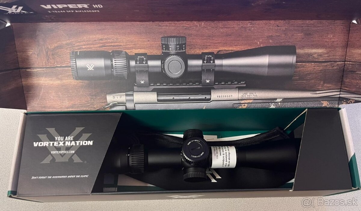 Predám nový Vortex Viper SFP HD 3-15x44 VMR-3 MRAD - 3