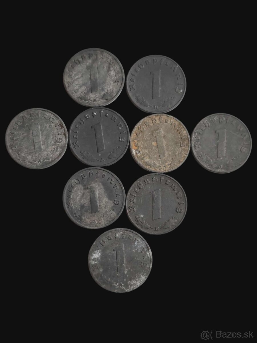 Drobné obehové mince Nemecka - 3