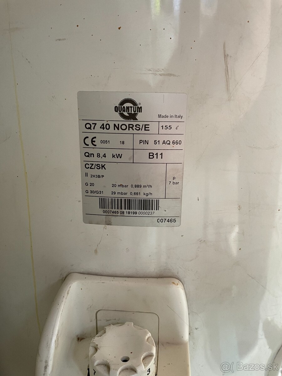 Predám plynový boiler 155L - 3