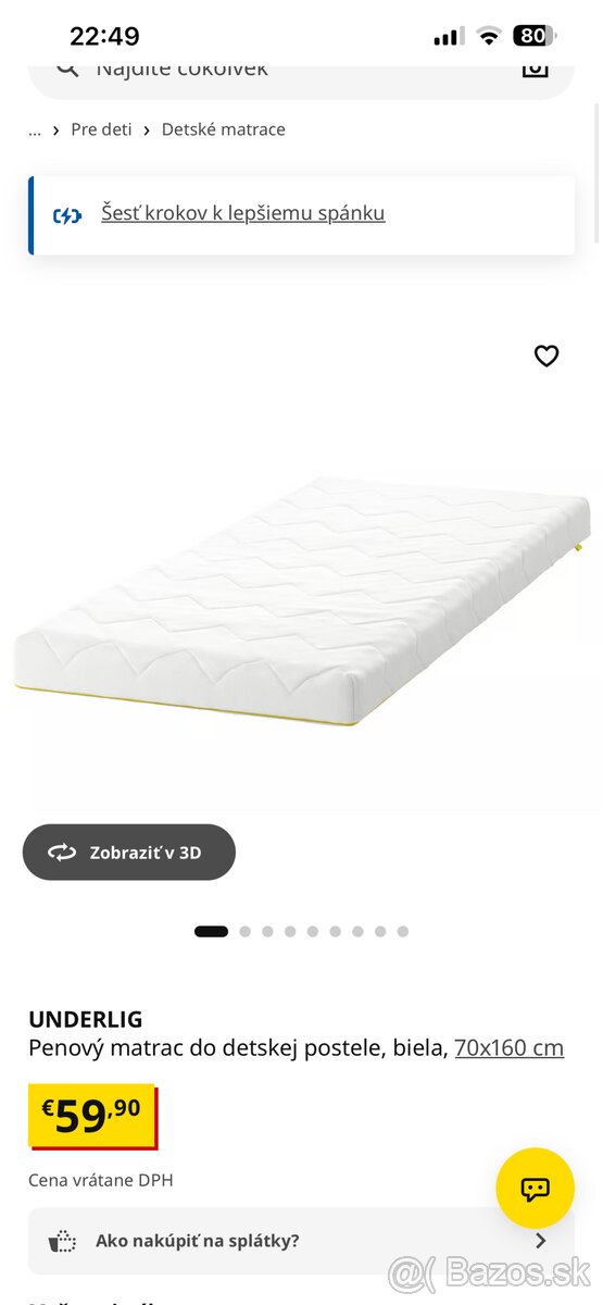 Detska posteľ ikea matrac zadarmo - 3
