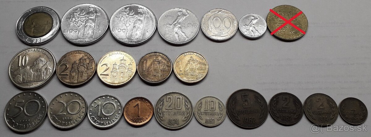 Mince - rôzne štáty - 121 kusov - 3