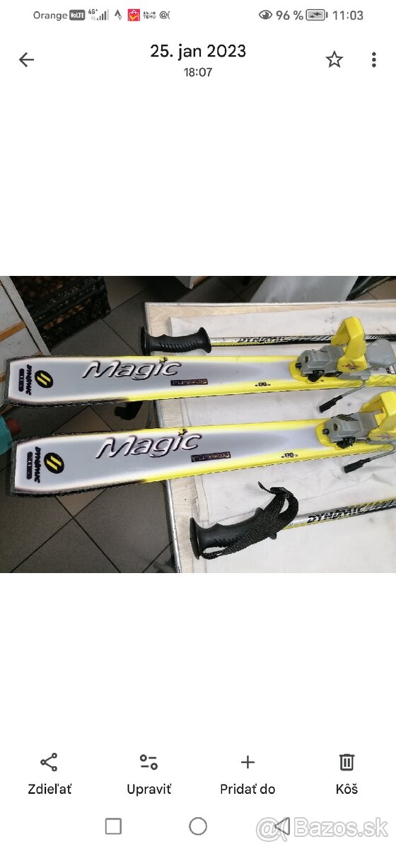 Lyže 170cm,ako nové - 3