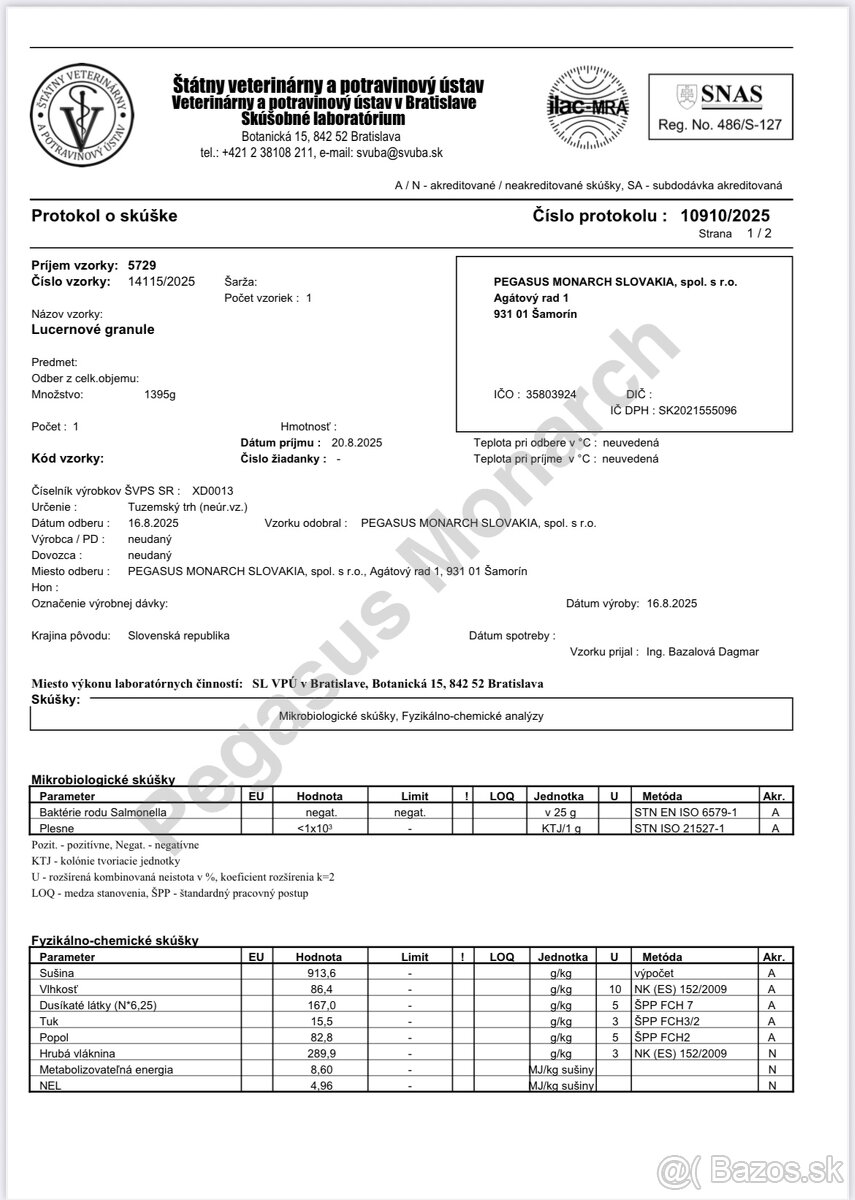 Senné a Lucerkové granule - 3