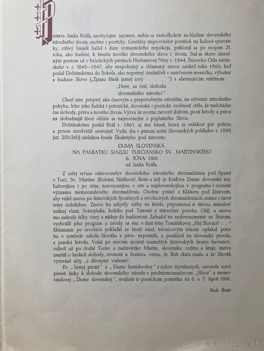 (Martin Benka) Duma slovenská, 1942 - 3