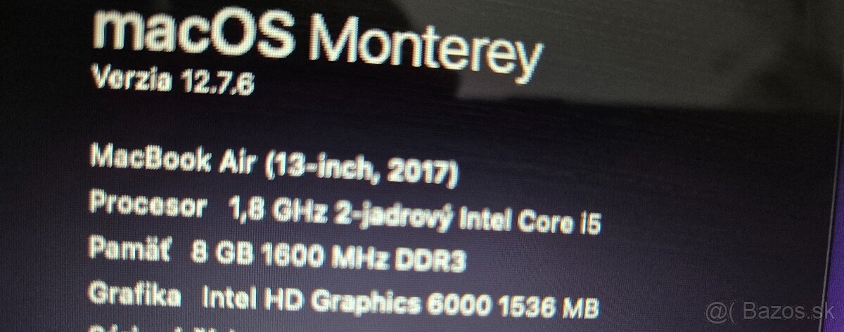 MacBook Air 13" (2017) – výborný stav, pripravený na použív - 3