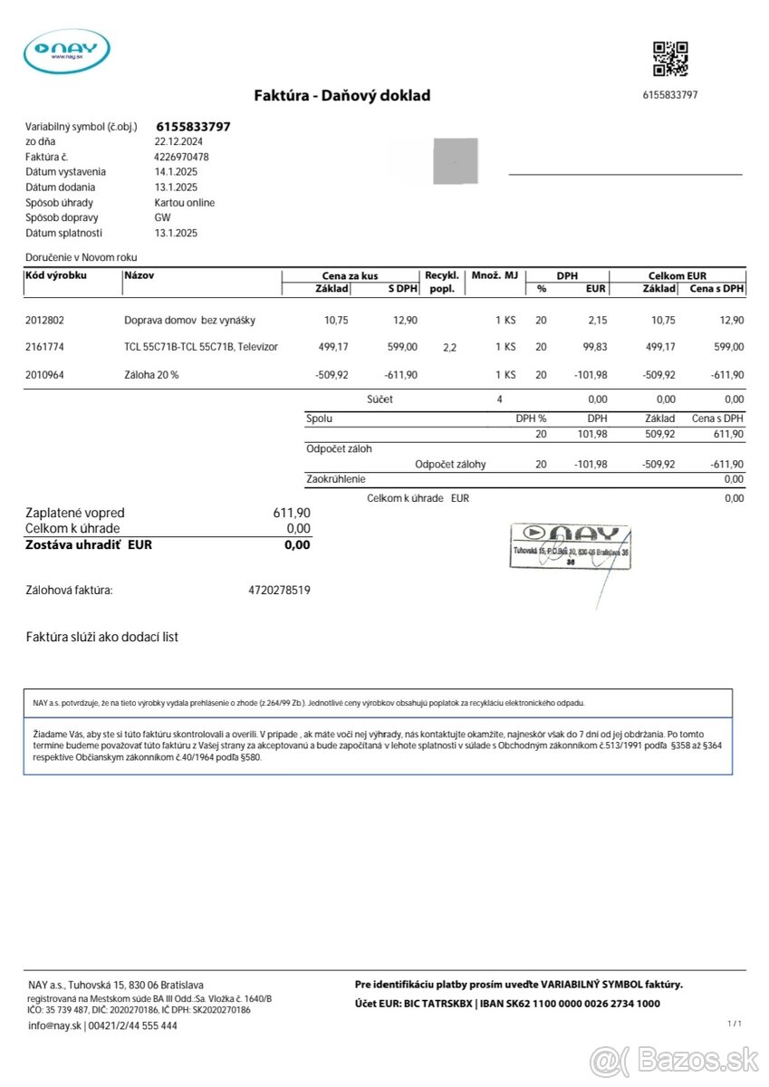 Predam SmartTV TCL 55C71B - 3