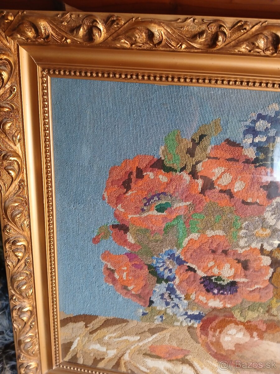Luxusný veľkoformátový gobelín v masívnom ráme - 3