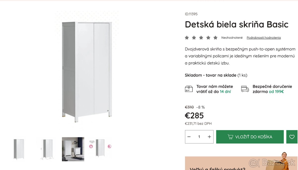 Detská skriňa NOVÁ - 3