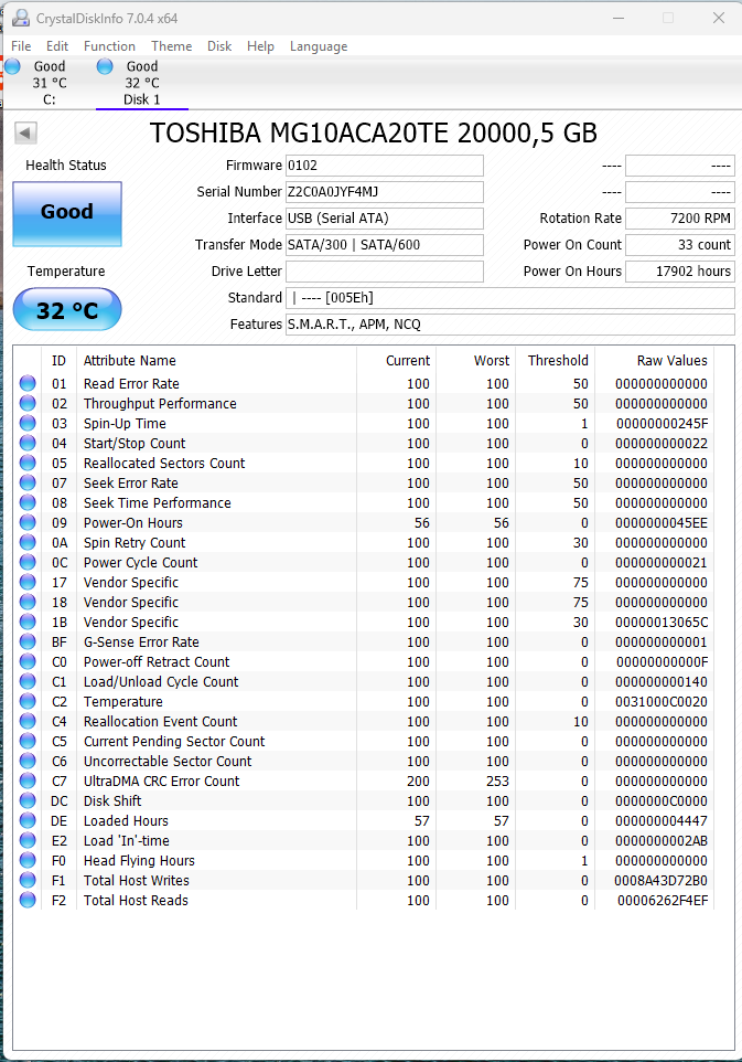 Toshiba MG10 20TB ENTERPRISE – héliový datacenter HDD - 3