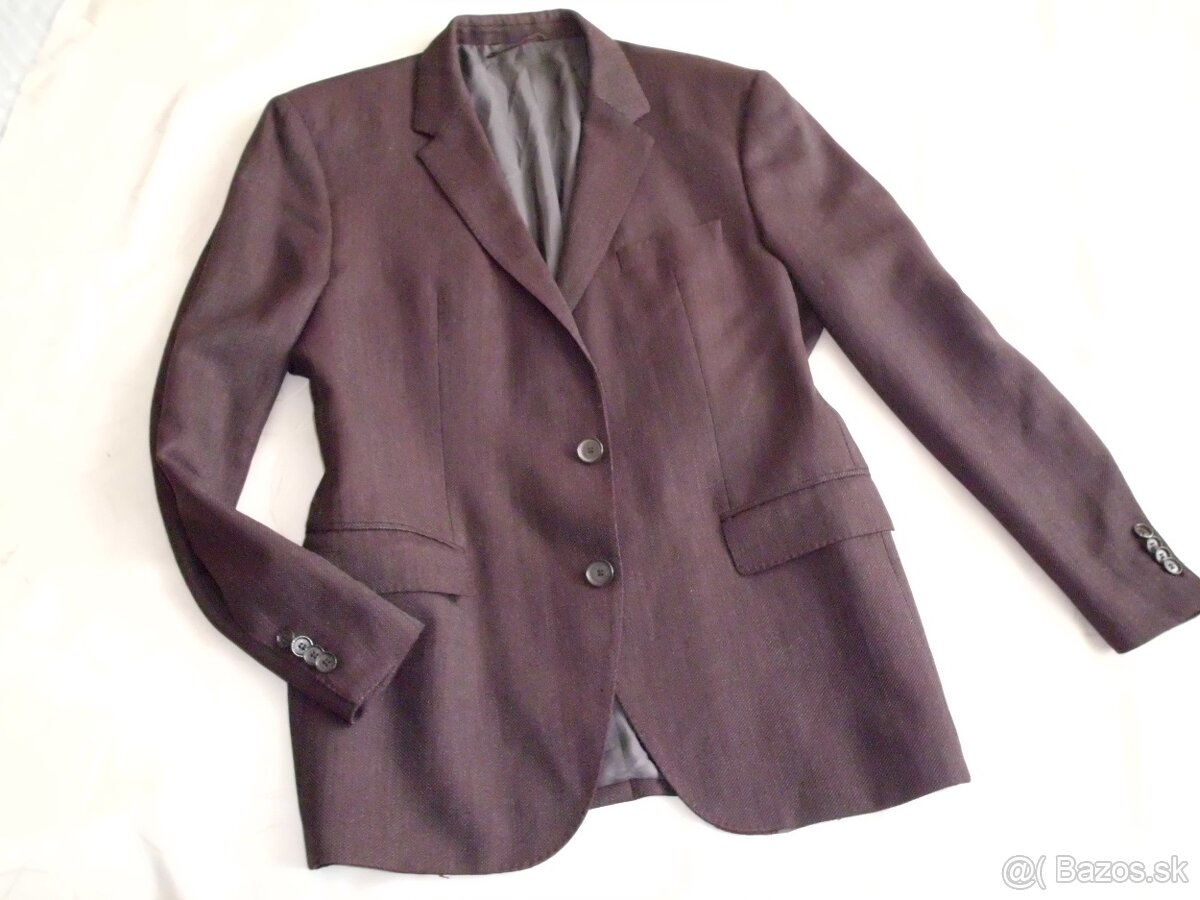Hugo Boss pánske vlnené sako  L - 3