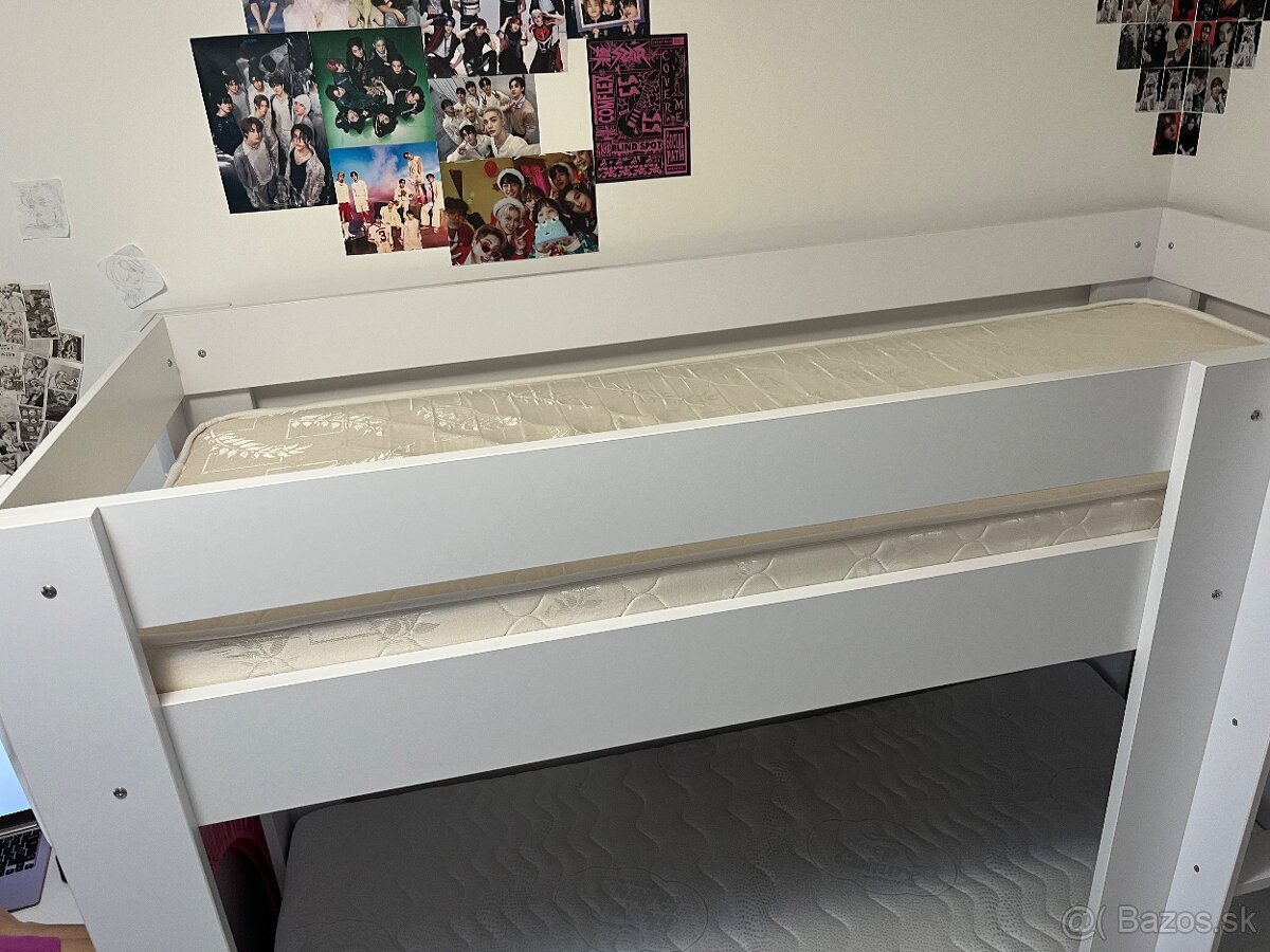 Poschodova postel biela - 3