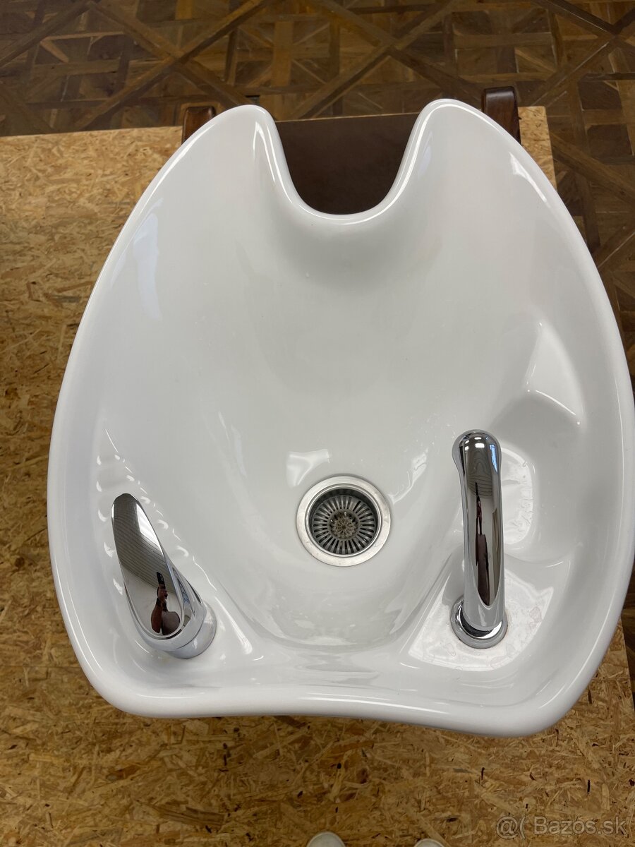 Kadernícke umývadlo – pohodlné sedáky, hlboká misa - 3