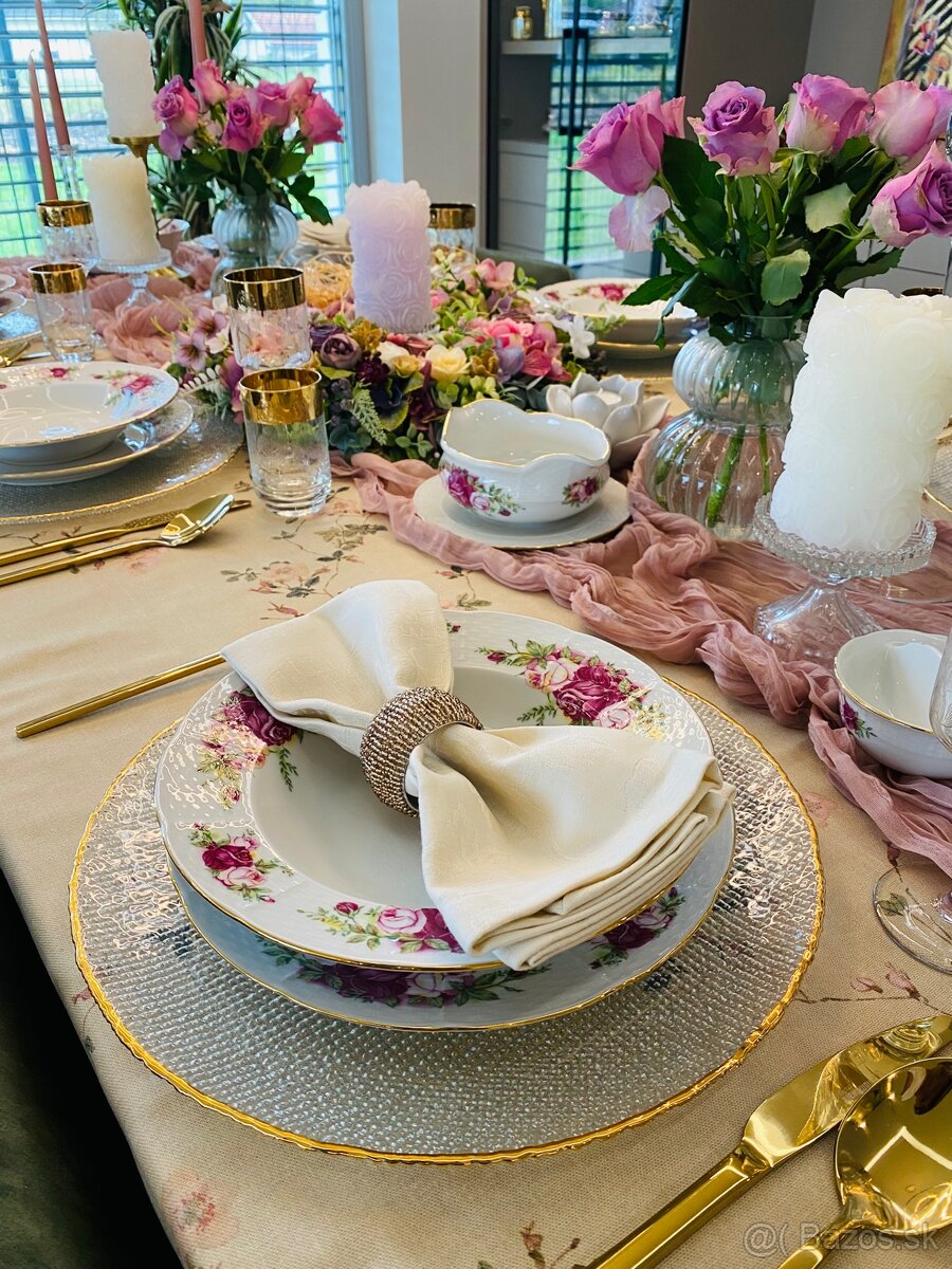 Vitrínová retro obedová súprava,posielam bezpečne - 3