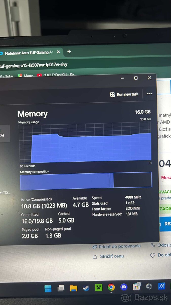 Asus tuf gaming A15 - 3
