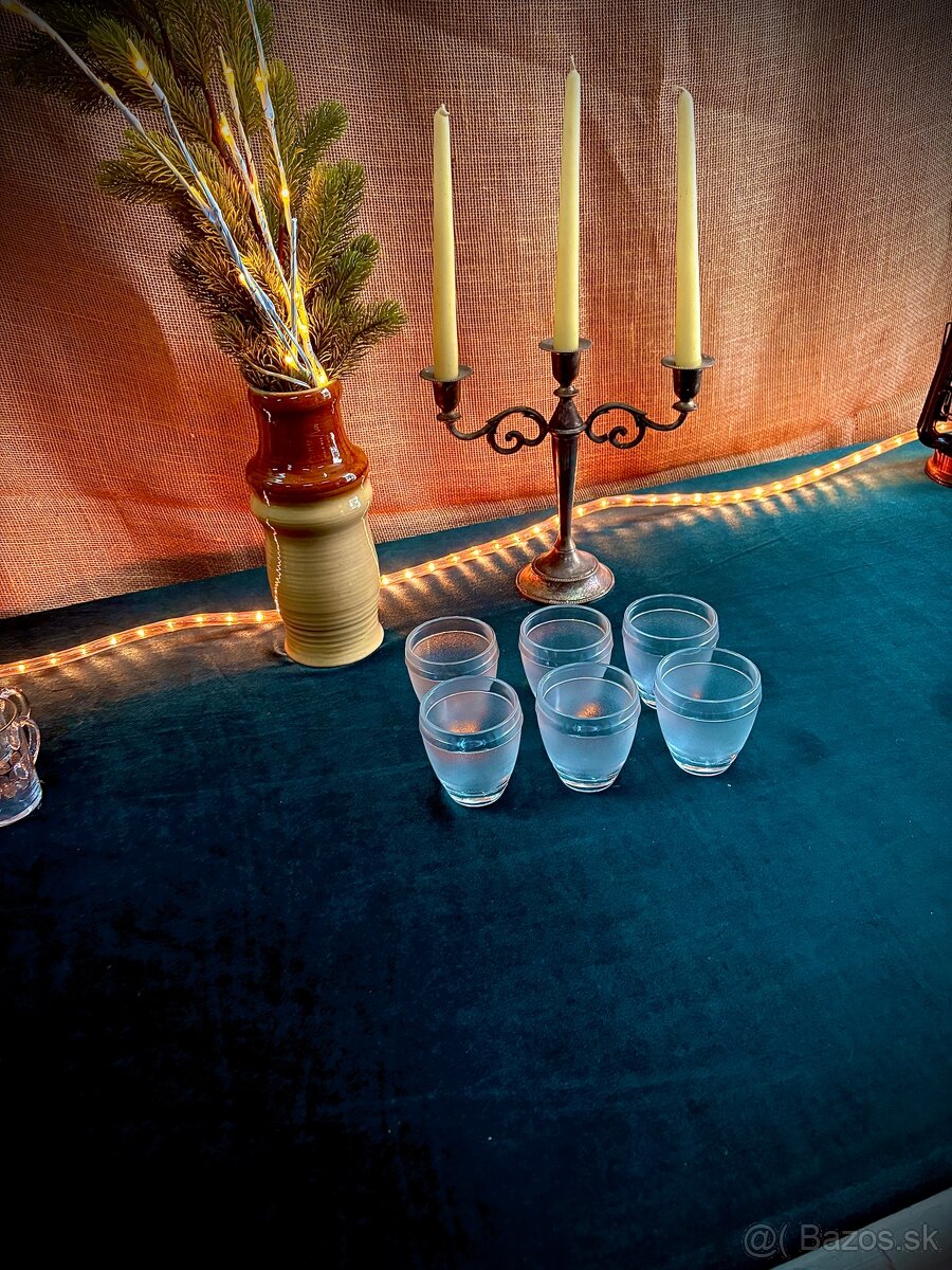 Sklenené matné poháriky - 3