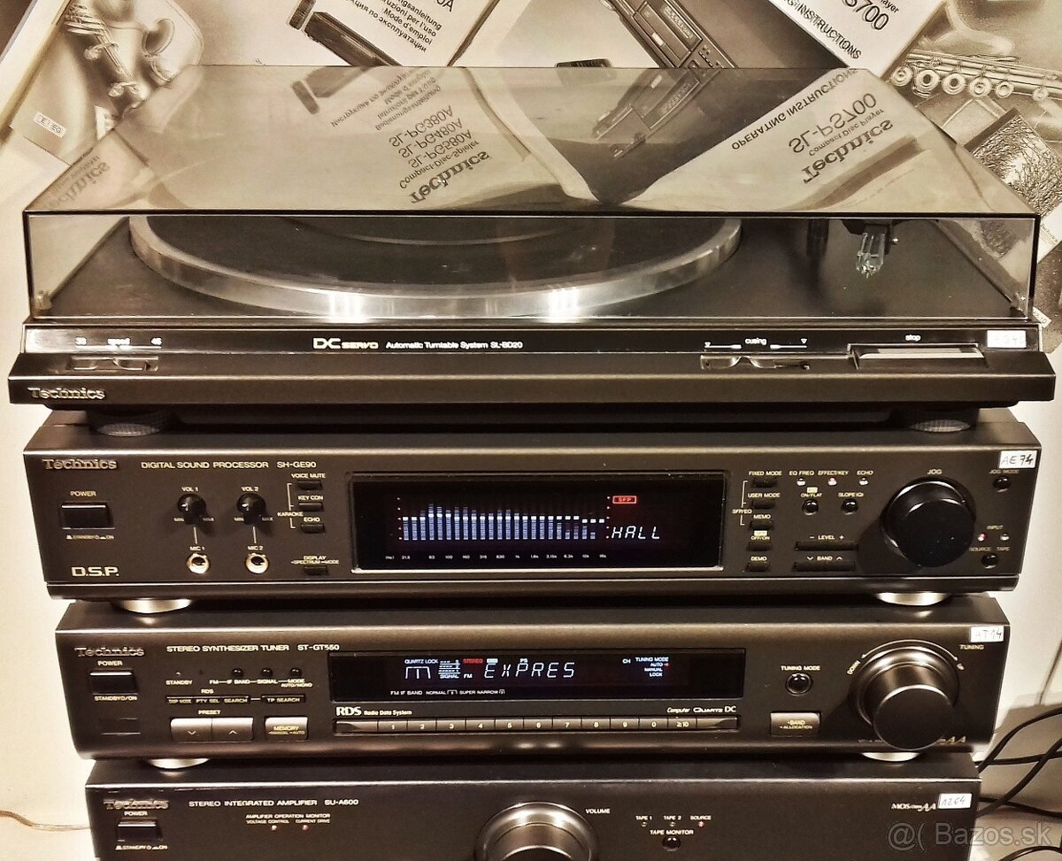 Zostava TECHNICS gramo,tuner,equalizer,zosilnov,CD,deck= C02 - 3