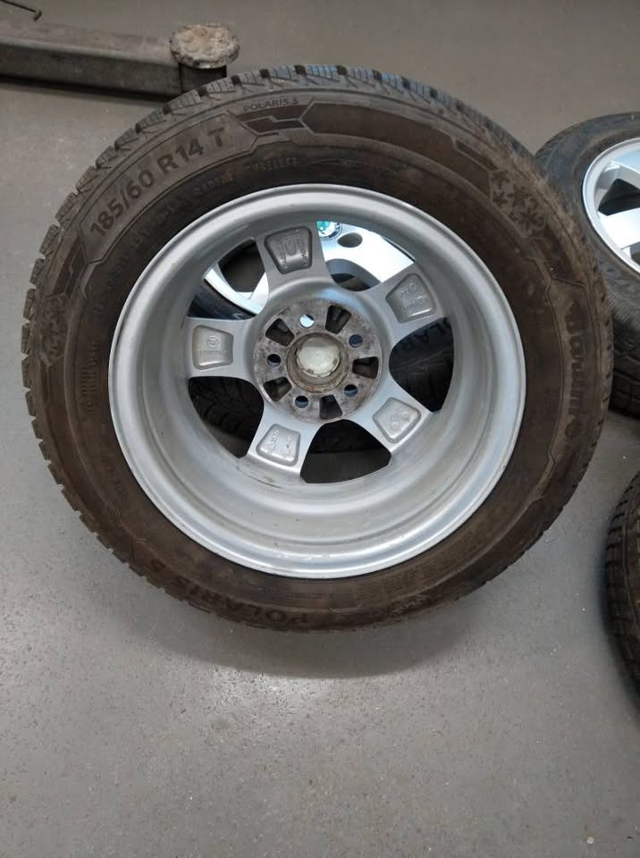 Alu 5 x 100 R 14" + zimné pneu. - 3