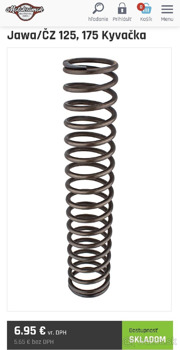 Jawa 125, 175 pružiny - 3