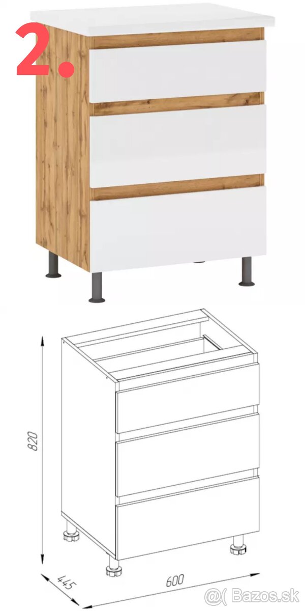 Kuchynské skrinky. - 3