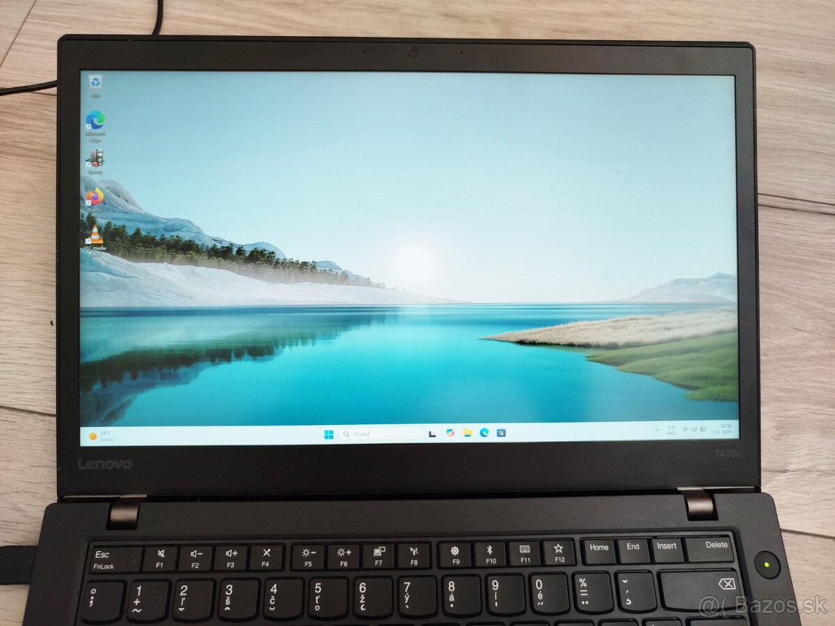 notebook Lenovo T470s - Core i7-7500u, 16GB, QHD, W11 - 3