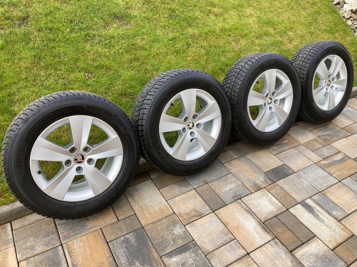 Zimná sada org ŠKODA 5x112 6,5J ET40 215/60 R16 - 3