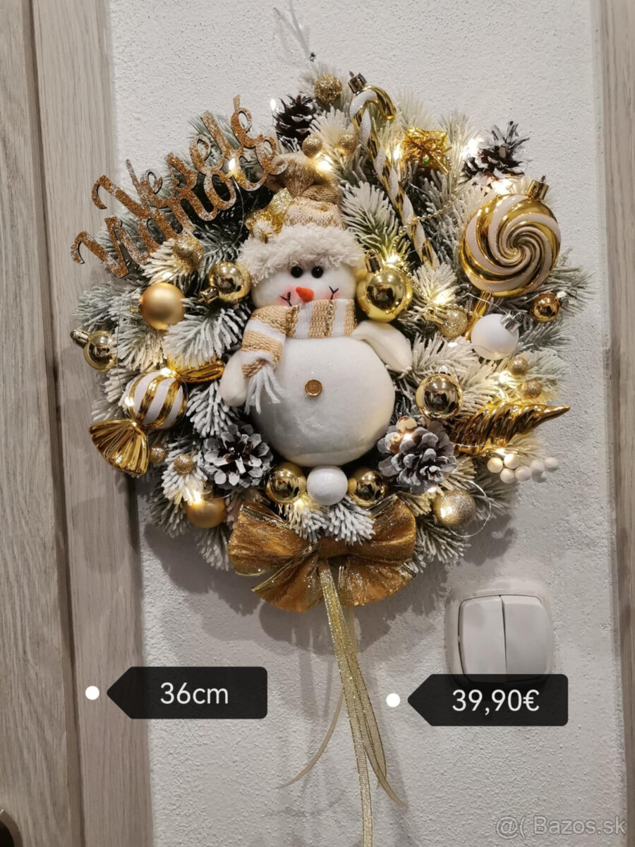 vianočný veniec na dvere 35cm - 3