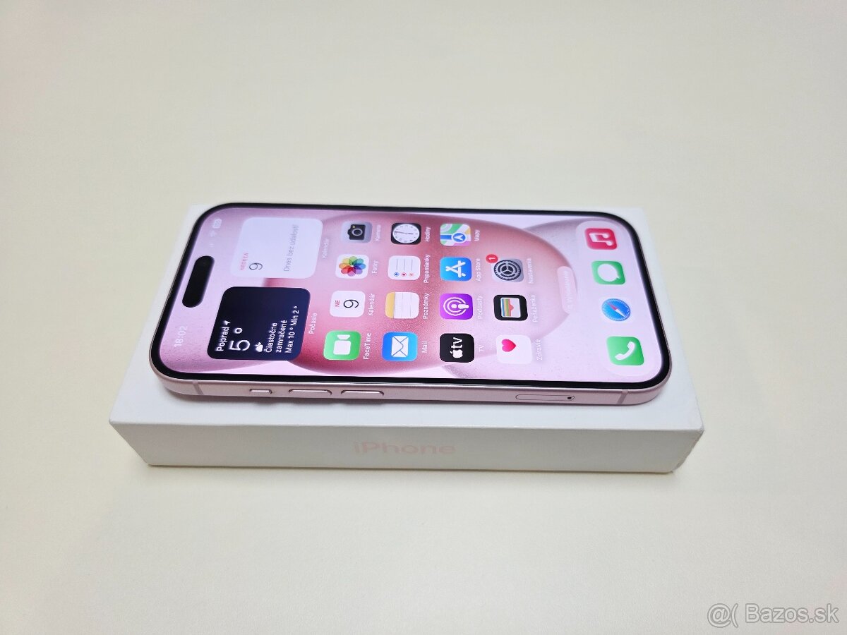 Apple iPHONE 15 PINK 128GB,TOP STAV - 3