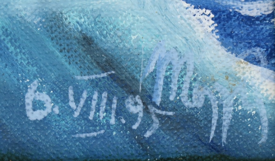 Miroslav Mojžiš - Ľadová Zóna - olej, platno 1995 - 3