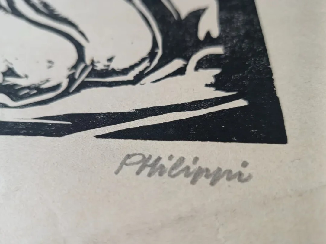 Robert Philippi (1877-1959)- Drevoryt z roku 1919 - 3