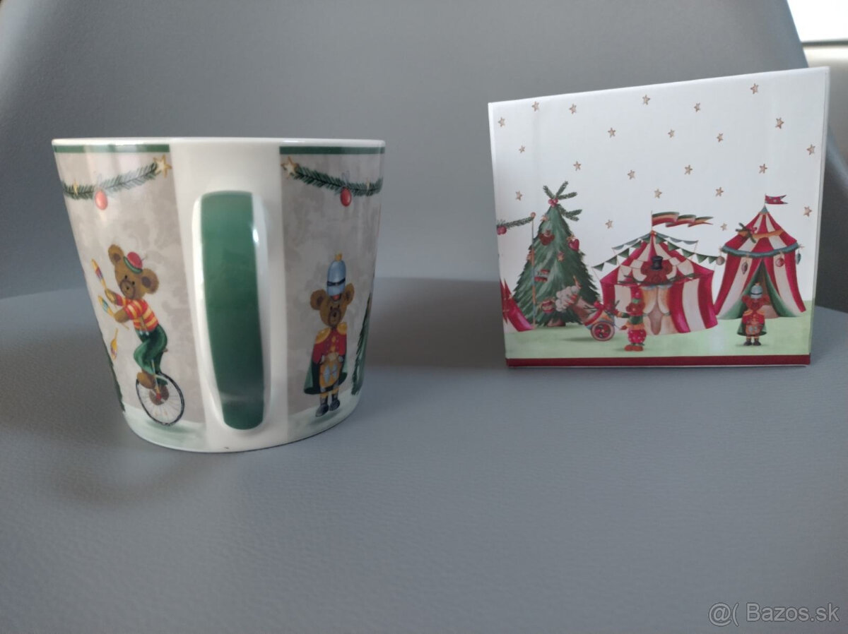keramicka šálka s krabicou motív cirkus - 3