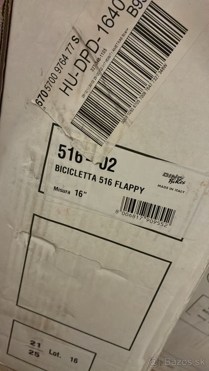 Detsky bicykel Dino bikes velkost 16 - 3