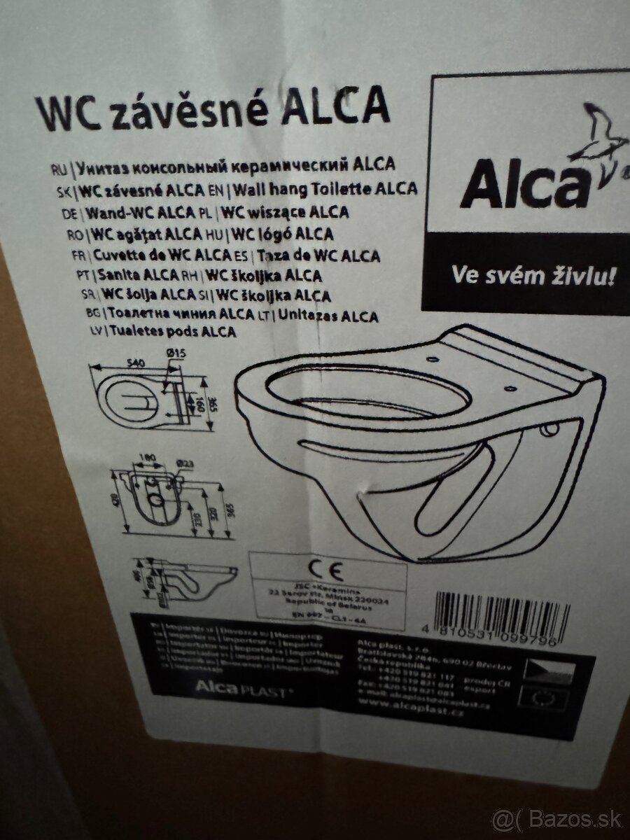 Zavesne wc alacplast - 3