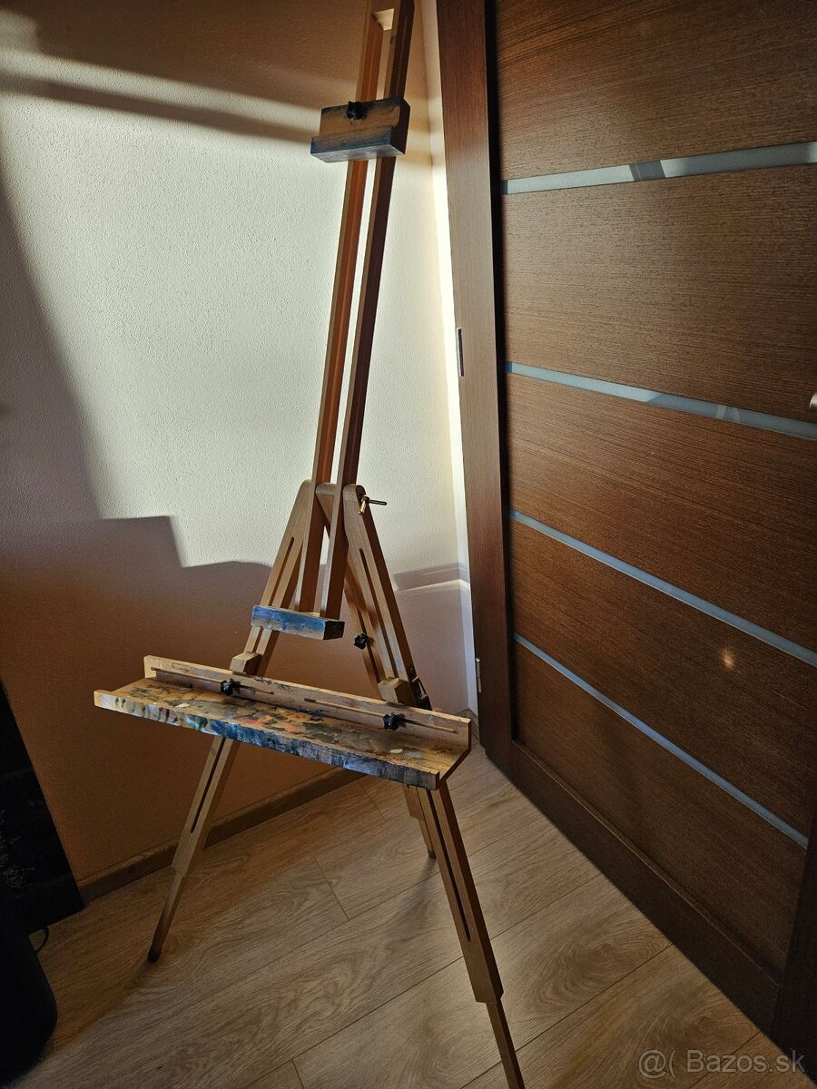 Kvalitný stojan na maľovanie vrátane štetcov a farieb - 3