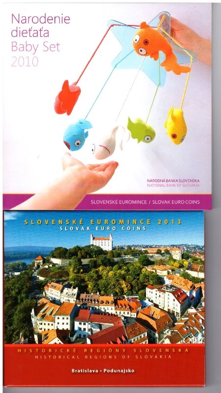 Sady slovenských euromincí BU - 3