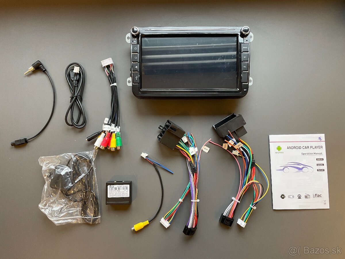 VW, SEAT, ŠKODA 8” 2DIN ANDROID autorádio, CARPLAY 1GB+32GB - 3