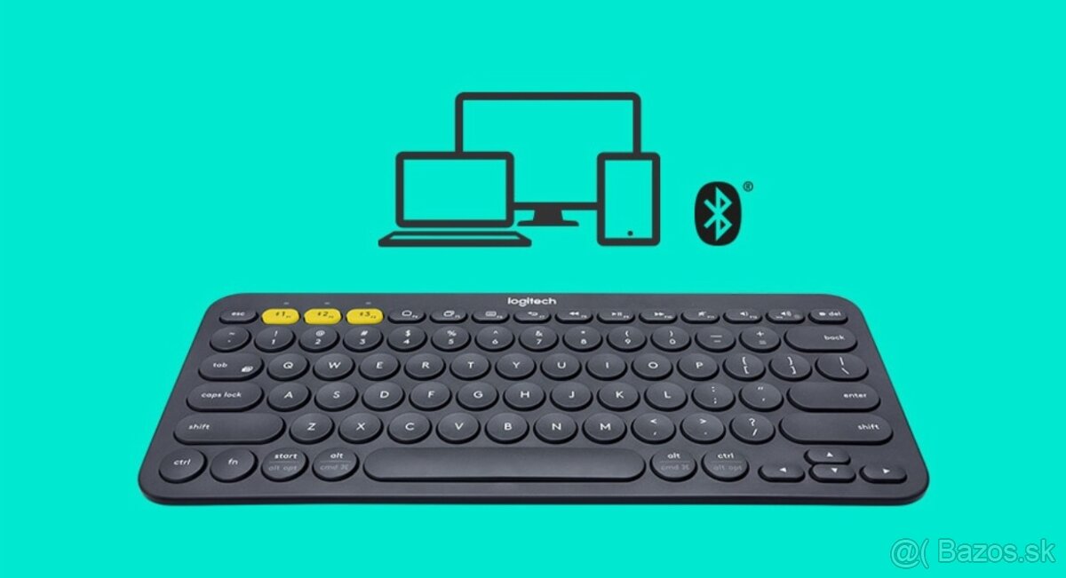Bluetooth bezdrôtová klávesnica Logitech K380 - 3