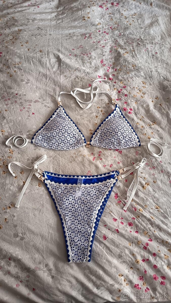 Dámske plavky nové veľkosť L kráľovská modrá - 3