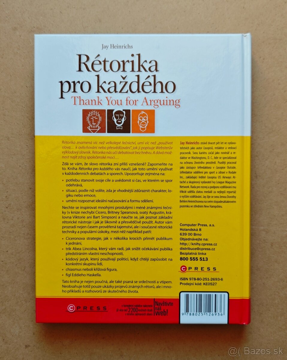 Jay Heinrichs: RÉTORIKA PRO KAŽDÉHO - 3