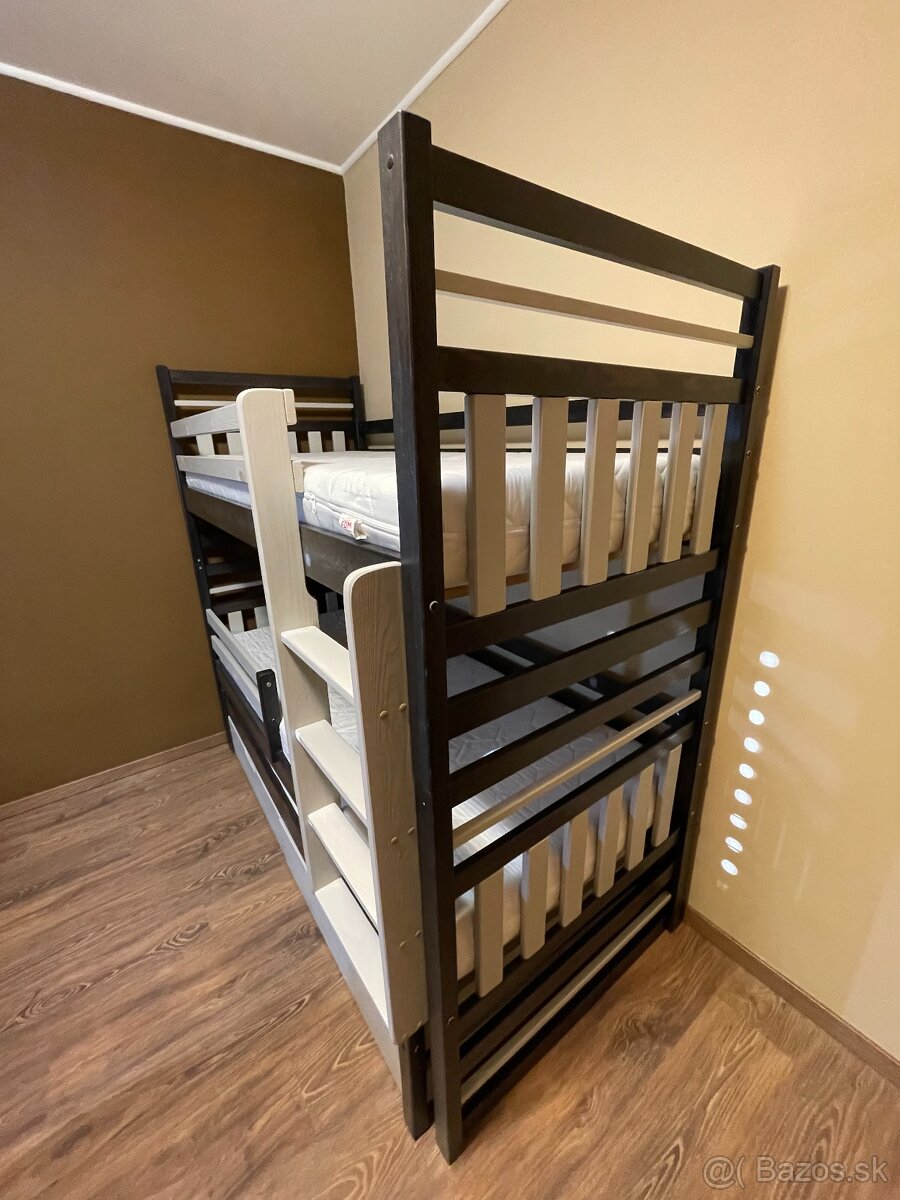 Detská poschodová posteľ s prístelkou - 3