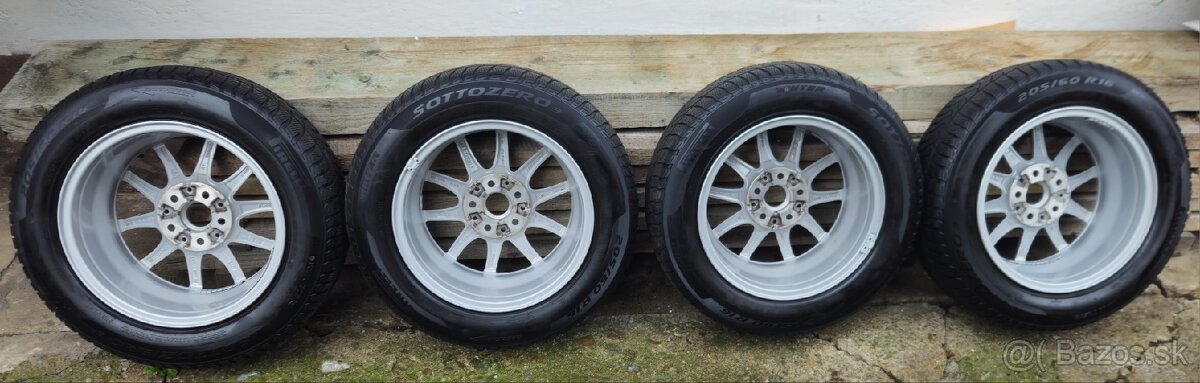 Sada kolies R16 5x112 6.5J ET22 + 205/60 Zimné - 3