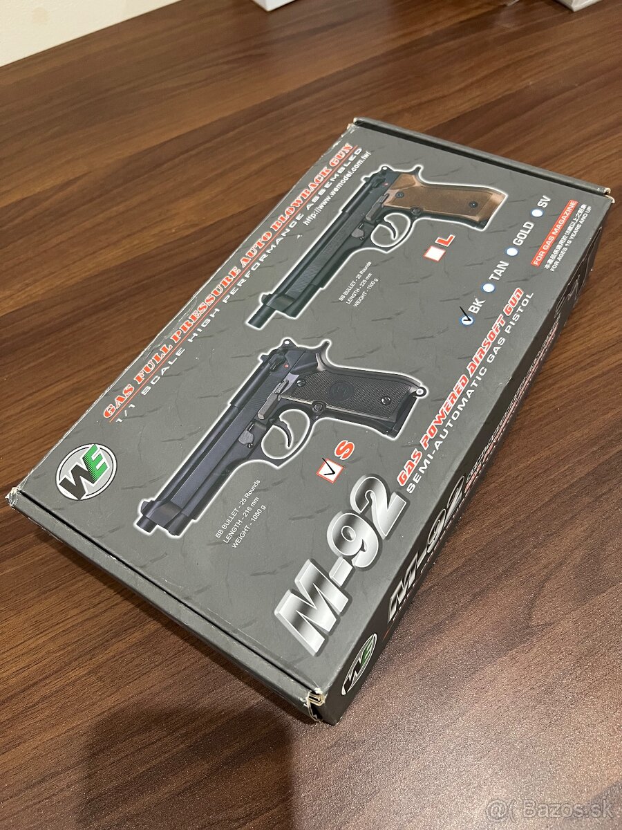 Airsoft pištoľ WE M92 + príslušenstvo - 3