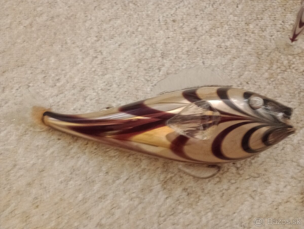 Sklené gýčové ryby vázy - 3