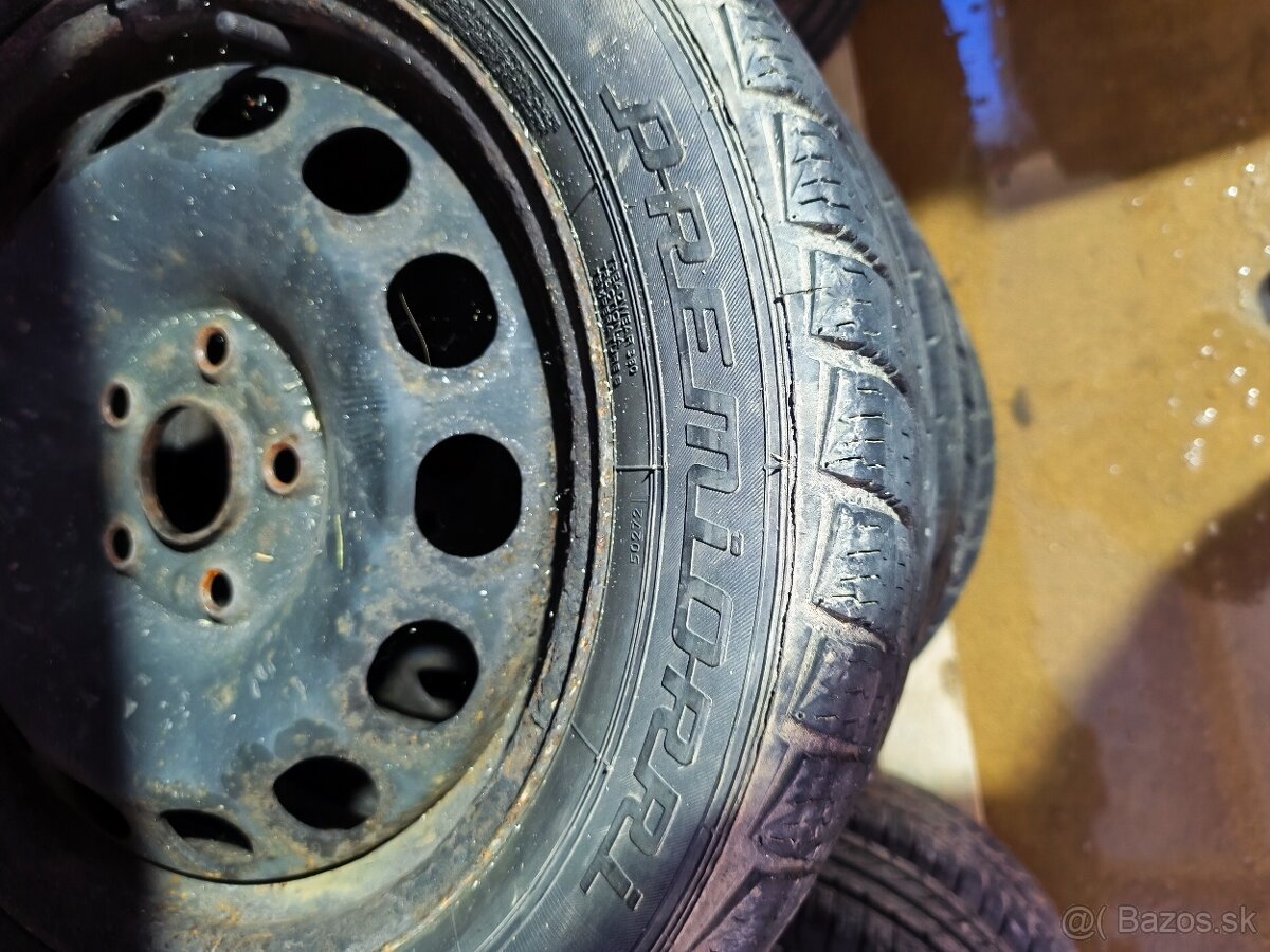 5x112 R16 plechové disky s zimnými pneumatikami - 3