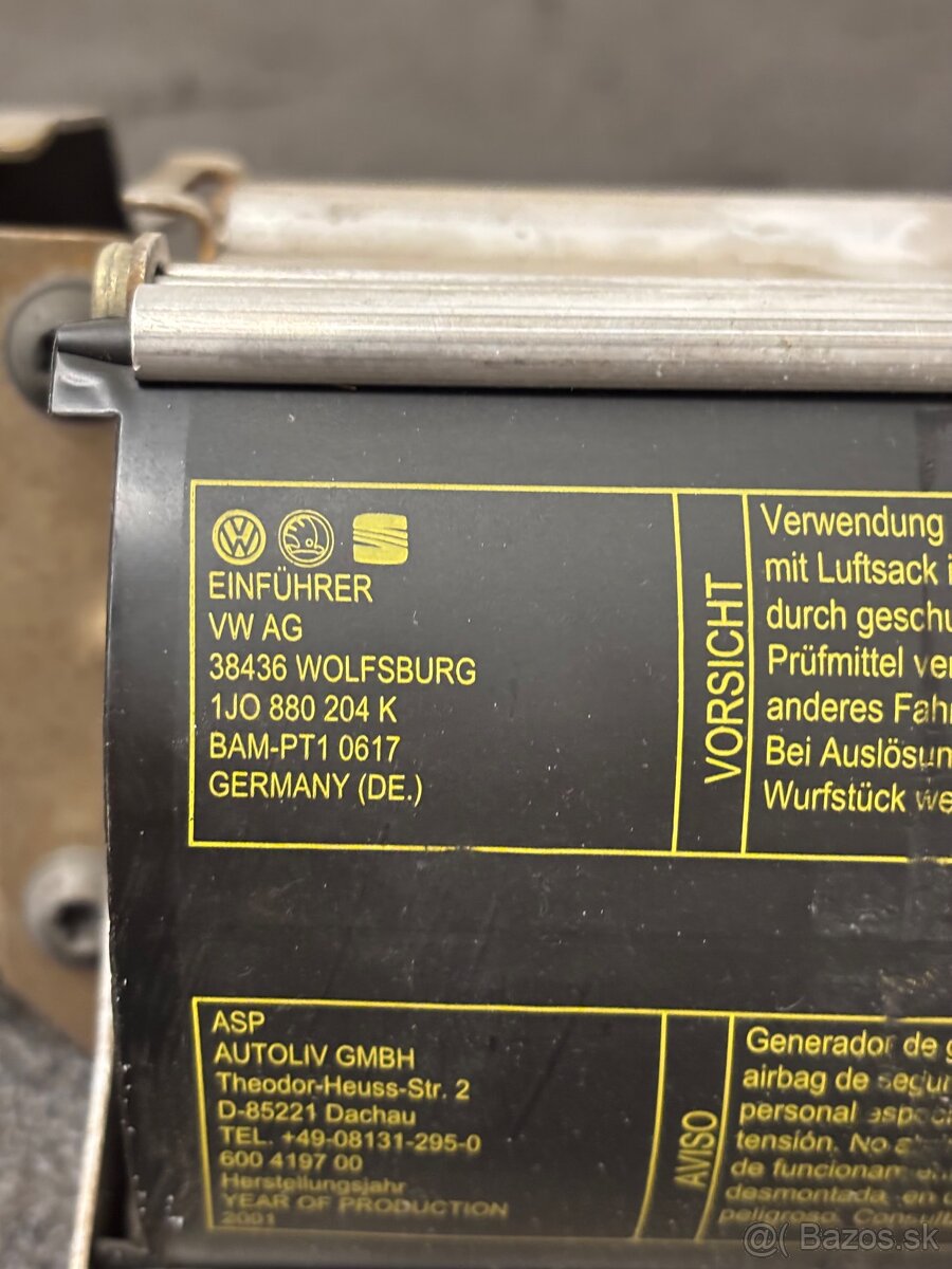 Airbag spolujazdca Škoda Octavia 1 - 3