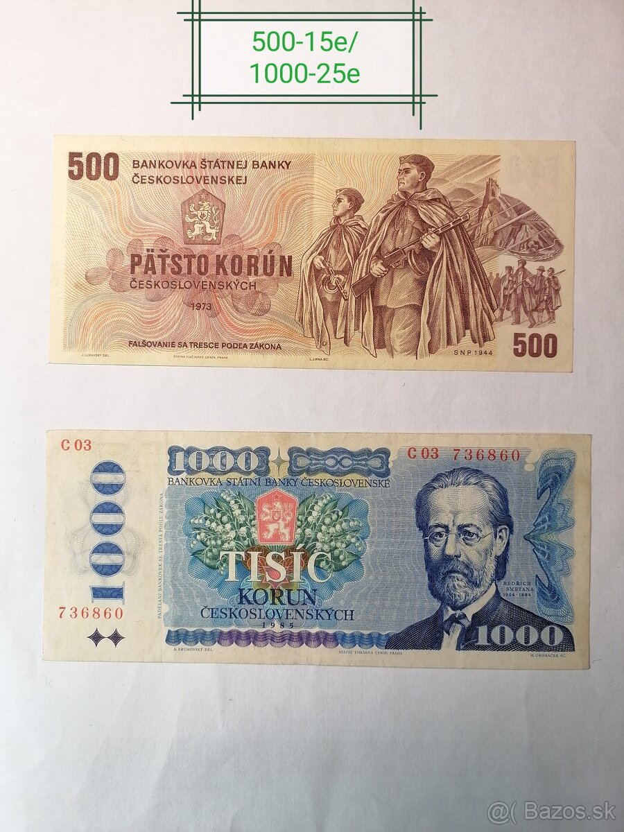 Československe bankovky - 3