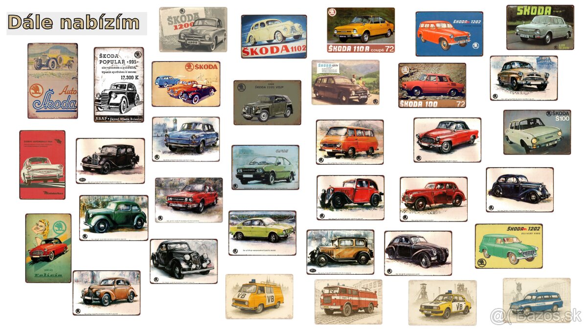 plechová cedule - Tatra 805 požární - 3