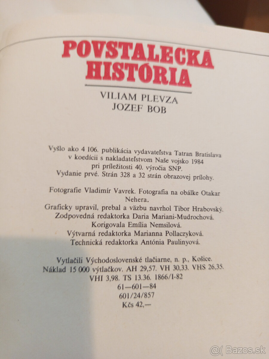 predám knihu Povstalecká história - 3