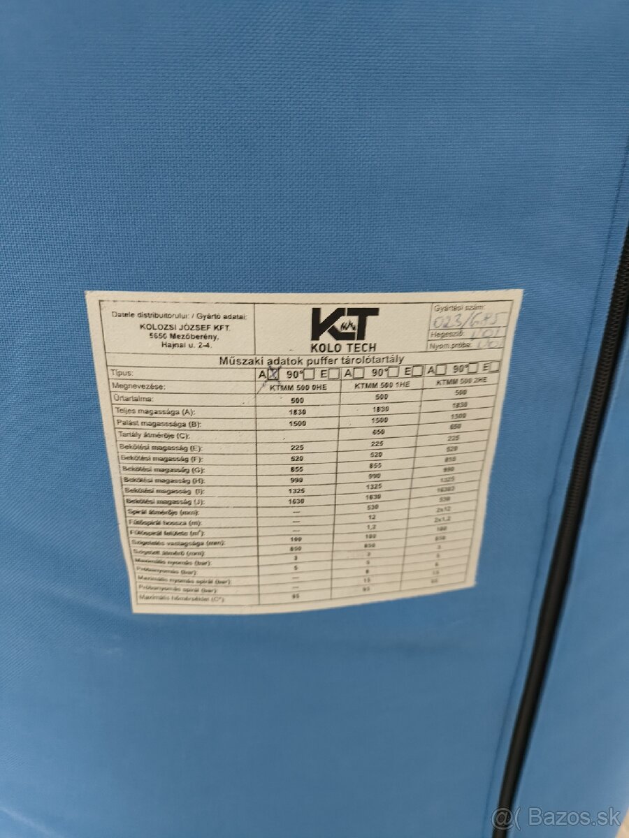 Akumulačna nádrž 500L - 3