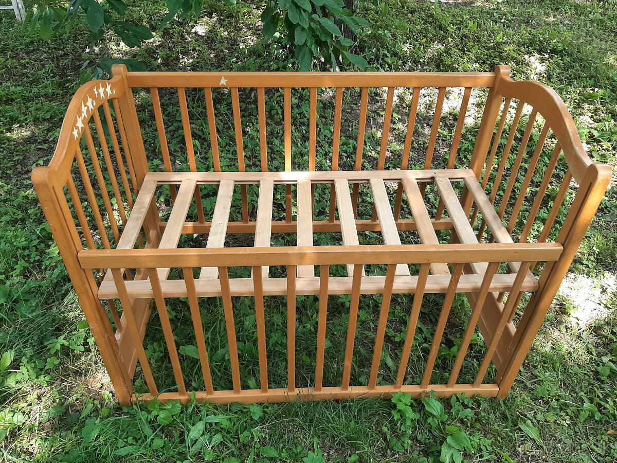 Predam drevenu detsku ohradku/postielku - 3