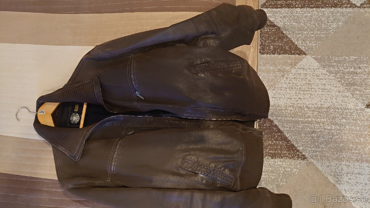 Kvalitná kožená bunda KARA v 54 - 3